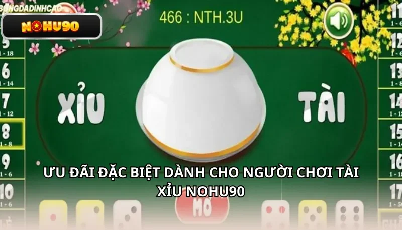 Ưu đãi đặc biệt dành cho người chơi Tài Xỉu Nohu90